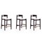 Manhattan Comfort Klismos Counter Stool in Ivory and Dark Walnut (Set of 3) 3-CS007-IV - alternate 1